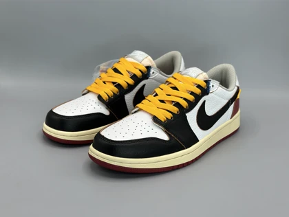 کتانی نایکی جردن1لو یونین ال ای مشکی/Nike Air Jordan1 low