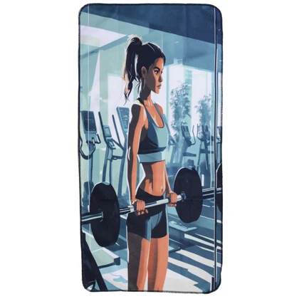 حوله ورزشی مدل Velour-405F0912 ابعاد 50 در 100 سانتی متر