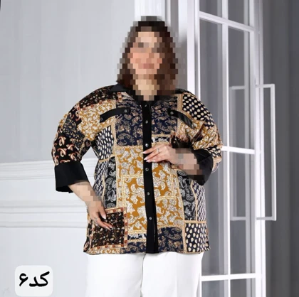 شومیز سایز بزرگ مدل شراره