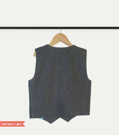 جلیقه رسمی پشمی ذغالی