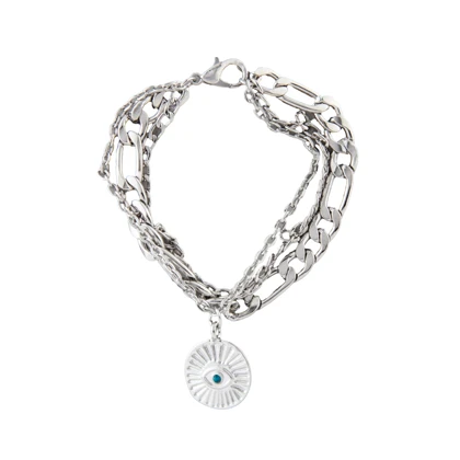 دستبند زنانه طرح سه لاین چشم