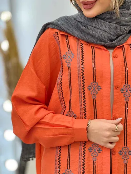 شومیزی جلو پولک دوزی