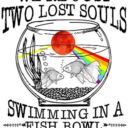تیشرت پینک فلوید تیشرت Pink Floyd We’Re Just Two Lost Souls Swimming In A Fish Bowl کد 177089