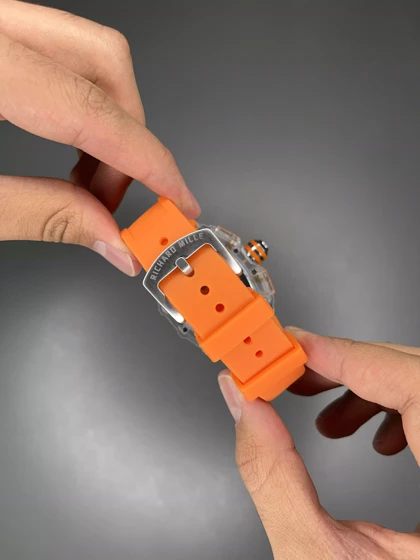 ساعت مچی ریچارد میل کورنوگراف قاب پلاستیکی نارنجی Richard Mille