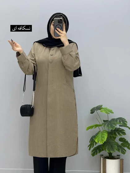 مانتو بلند شانتون آذرخش کد 329866