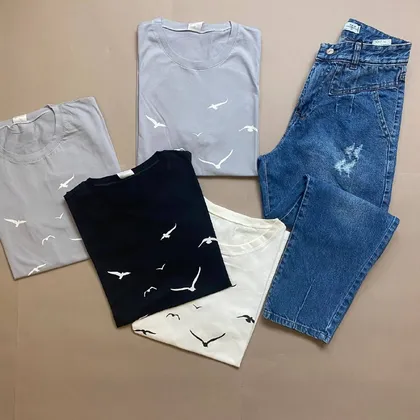 تیشرت طرح پرنده