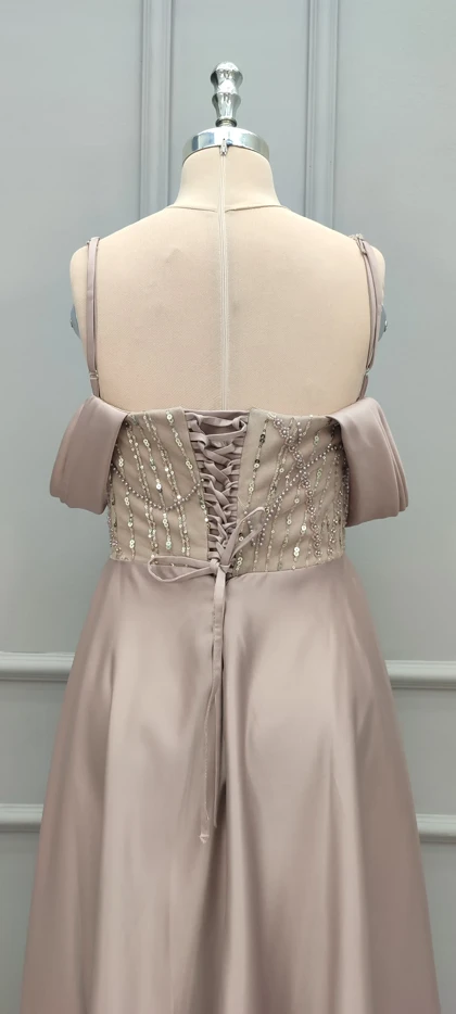 پیراهن بلند ساتن رویا 784