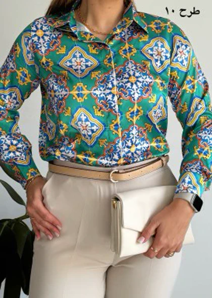 شومیز ساتن سیلک بهار 3