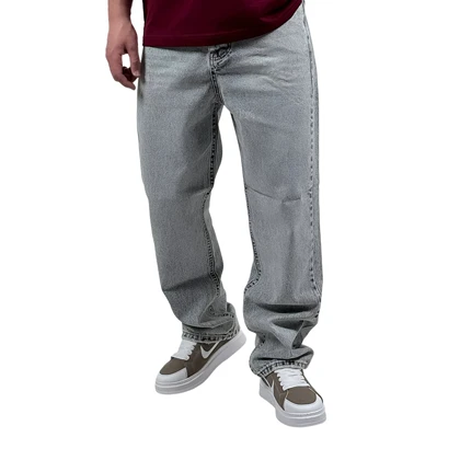 شلوار جین بگ مردانه آبی کد 4