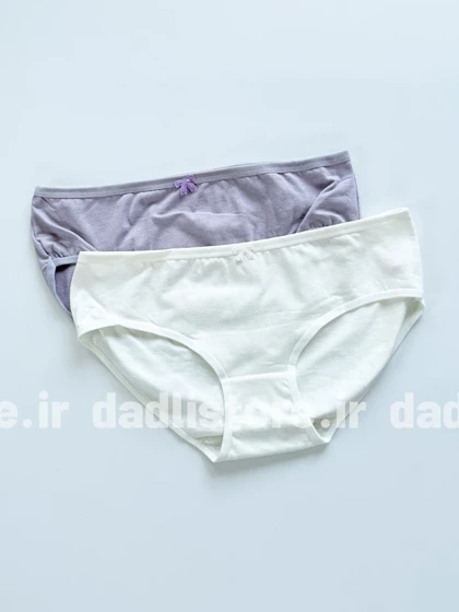 شورت اسلیپ نخ پنبه عروسکی رنگی ساده با پاپیون