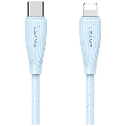کابل تایپ سی به لایتنینگ یوسامز USAMS مدل SJ717 توان 30 وات 1 متر