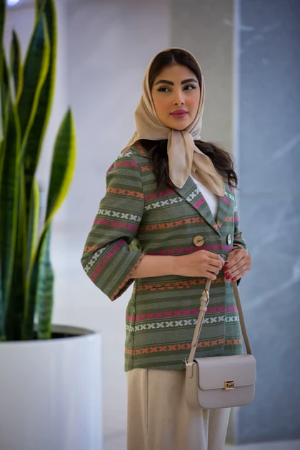 کت کنفی آستین سه ربع