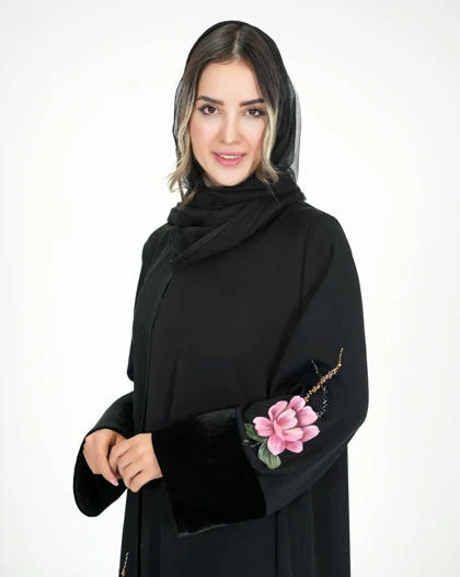 عبا با طرح گل کوکب کد 1007
