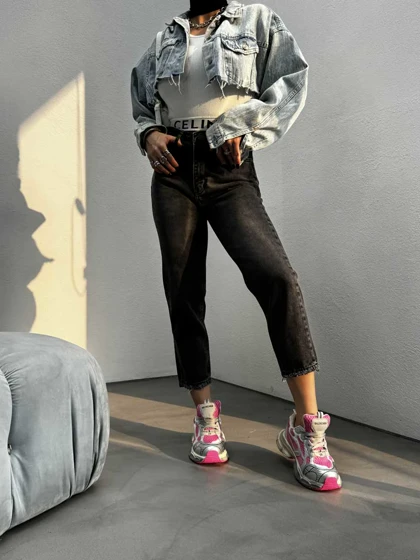 شلوار مام ساده