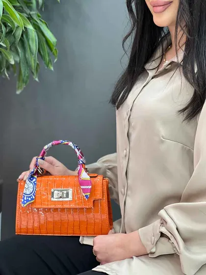 کیف دسته پارچه ای قفل چرخشی