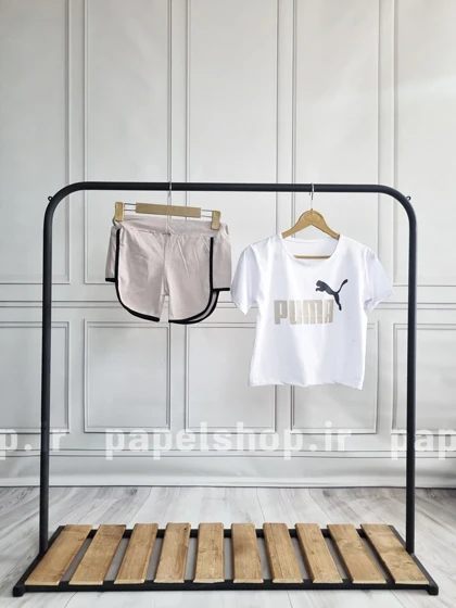 ست کراپ و شورتک طرح پوما Puma