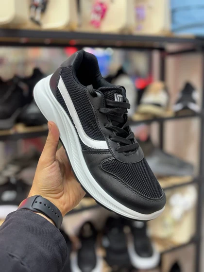 کتانی مدل ونس 106 مشکی سفید سایز زنانه و مردانه