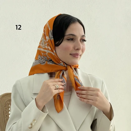 مینی اسکارف زنانه طرح زنجیری | آی بولک
