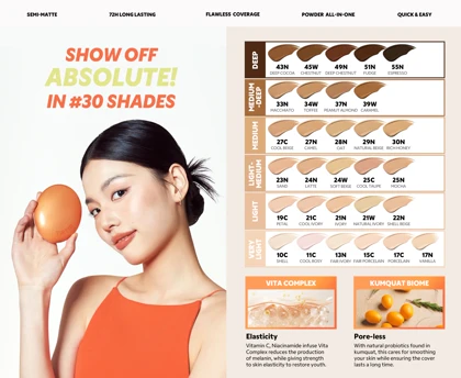 کوشن نارنجی تیر تیر TIRTIR Mask Fit AI Filter Cushion وزن 18 گرم