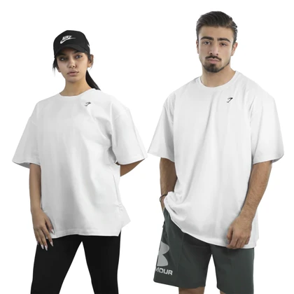 تیشرت اسپرت جیم شارک مدل PB-4H0233 سفید