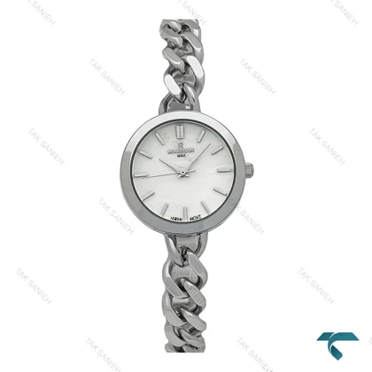 ساعت رومانسون بند کارتیری زنانه نقره ای صفحه سفید Romanson-7294-L