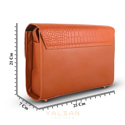 کیف دوشی زنانه چرم یلسان مدل نلین کد 121-PRM