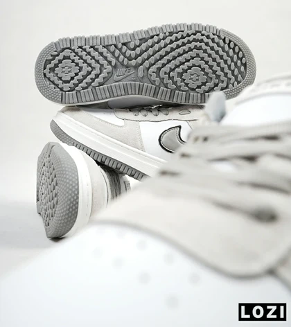 کفش کتانی بزرگ پا طوسی نایک NIKE AIR FORCE