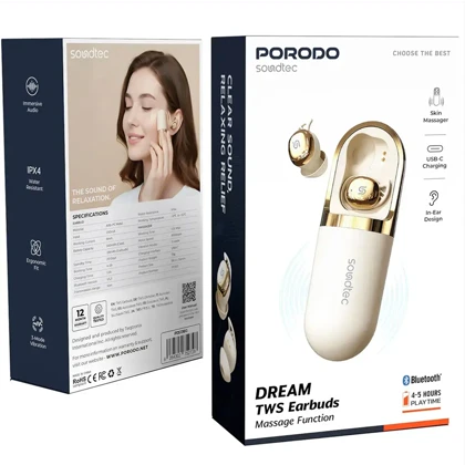 هندزفری بلوتوثی پورودو Porodo مدل PDS13BG با قابلیت ماساژ
