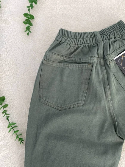 شلوار کتان مام فیت