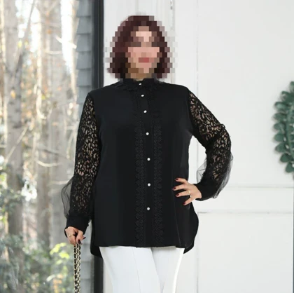 شومیز سایز بزرگ مدل فانوس