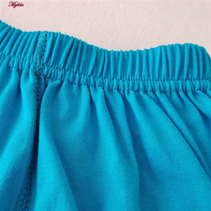 شورت مردانه ماییلدا مدل پادار پنبه‌ای آبی فیروزه ای کد 4702