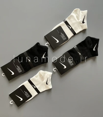 جوراب مچی نایکی سفید - مشکی