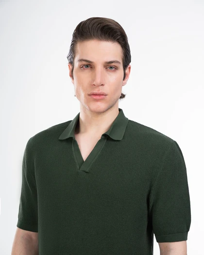 پولوشرت بافت مردانه یقه هفت کد M0307