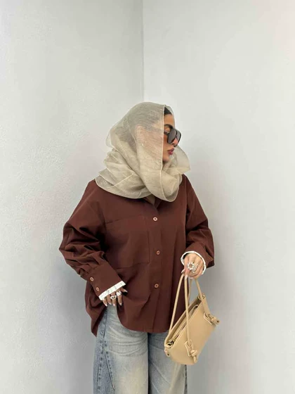شومیز آستین گیپور