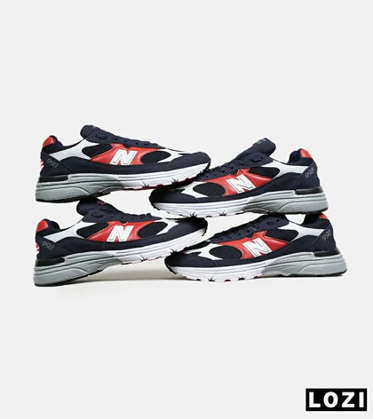 کفش کتانی بزرگ پا سرمه ای قرمز NEW BALANCE 993