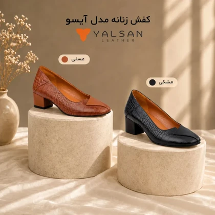 کفش پاشنه‌دار زنانه مدل آیسو کد 627-GC