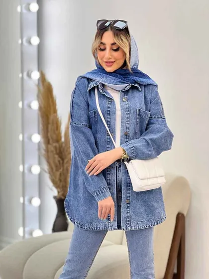 مانتو جین دو جیب