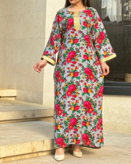 پیراهن ساحلی گل‌دار خارجی 6094
