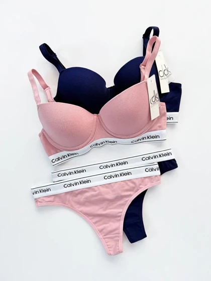 ست شورت بکلس و سوتین فنر دار کلوین کلاین Calvin Klein