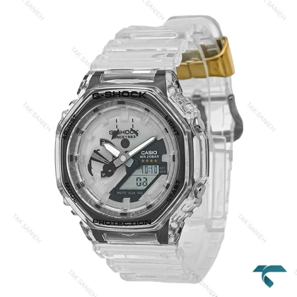 ساعت مچی کاسیو جیشاک سری GA2100 مردانه بند شیشه ای GShock-8233-G