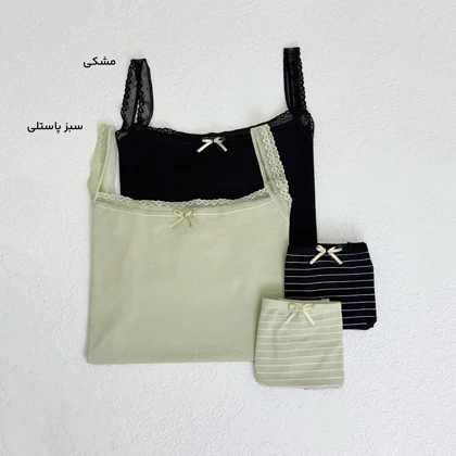 ست تاپ و شورت زنانه لب توری | آی بولک