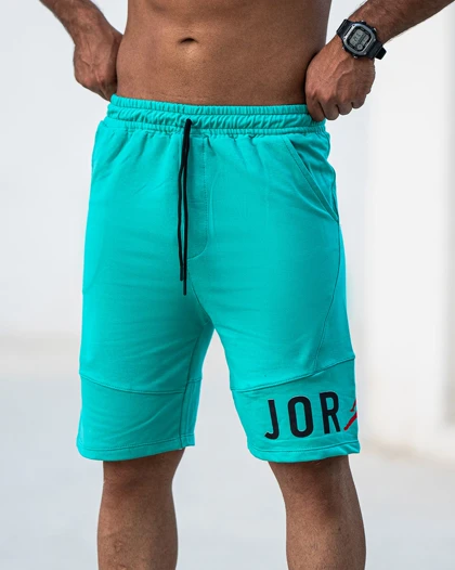 شلوارک بگ ورزشی JORDAN فیروزه ای