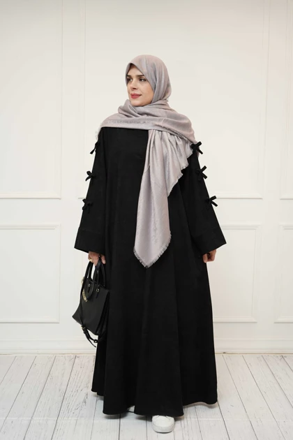 عبا پاپیونی مخمل کبریتی در رنگبندی