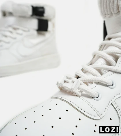 کفش کتانی ساق‌دار مردانه سفید NIKE AIRFORCE AF1
