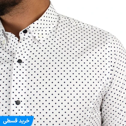پیراهن مردانه خال‌خالی 90+ کد 1