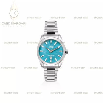 ساعت مچی امگا سیمستر اتوماتیک سیلور صفحه تیفانی Omega Seamaster
