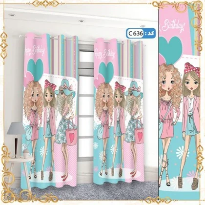 پرده پانچی اتاق کودک و نوجوان کد c-636