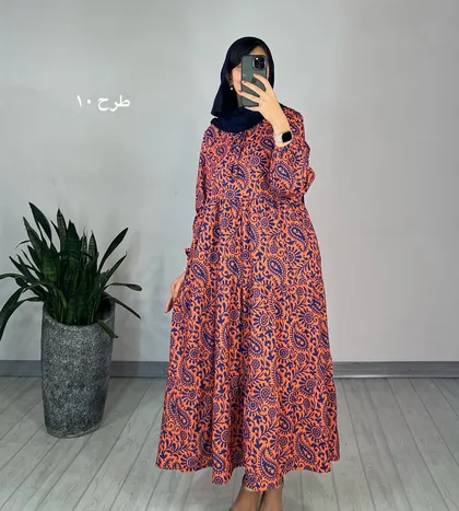 پیراهن طرحدار مزونی 60