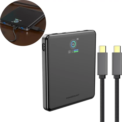 پاور بانک 20000 و هاب HDMI پاورولوژی Powerology اصل مدل PPBCHA89BK