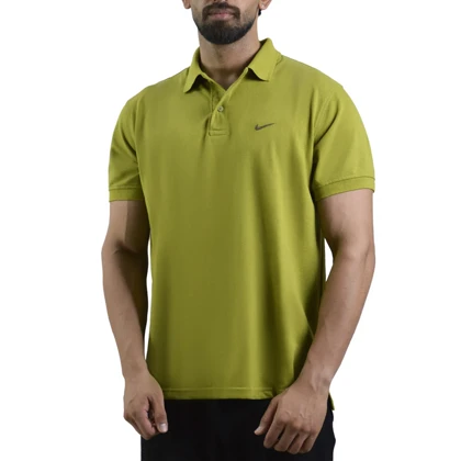 پولوشرت ورزشی مردانه نایک مدل Dri Fit-4F0753 سبز زیتونی